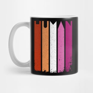 Lesbian and Human Gay pride Mug